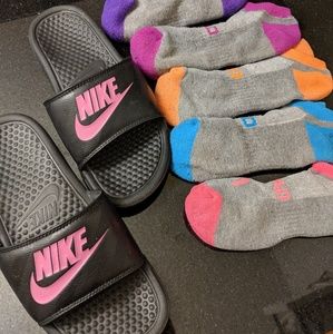 Nike Sandals and Head Socks size 8-8.5